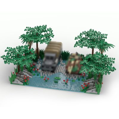 World War II Village Ruins MILITARY MOC-89788 WITH 619 PIECES