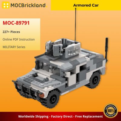 Armored Car MILITARY MOC-89791 WITH 227 PIECES