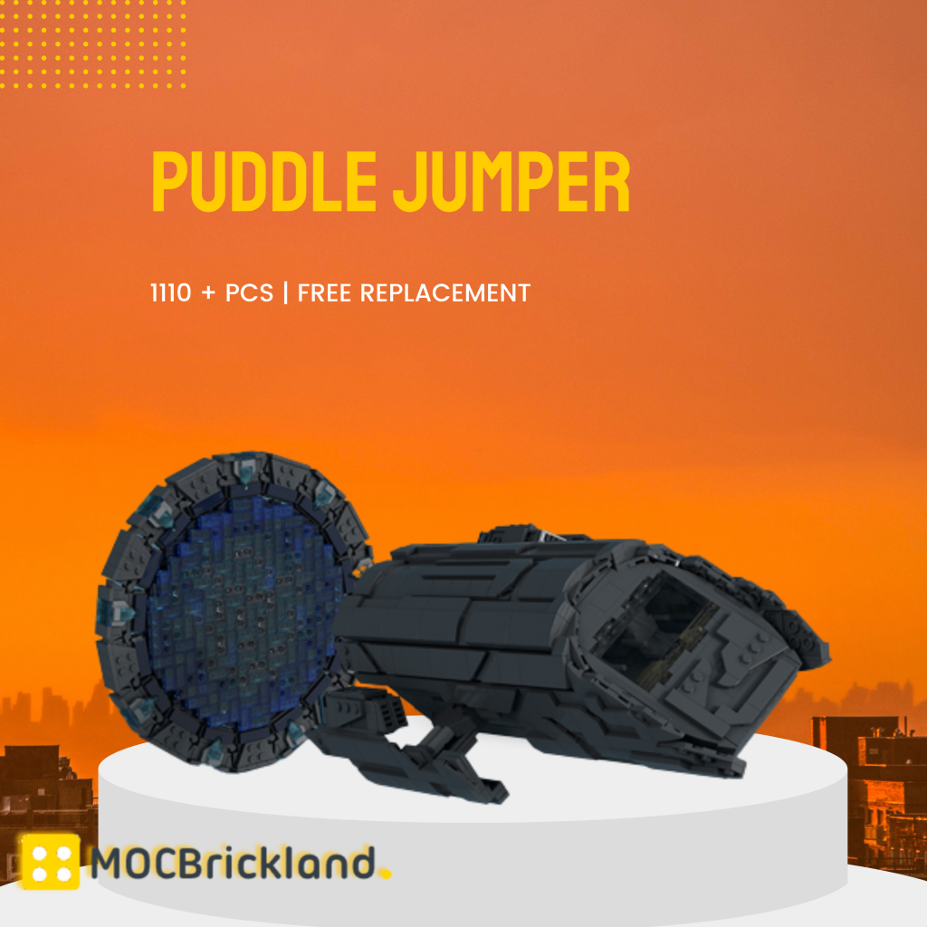 Stargate Puddle Jumper MOC-105605 MOVIE with 1110 Pieces