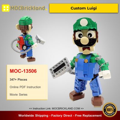 MOC-13506 Movie Custom Luigi By buildbetterbricks With 347 Pieces