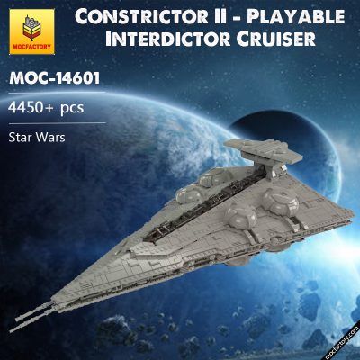 MOC-14601 Star Wars Constrictor II – Playable Interdictor Cruiser Designed By raskolnikov With 4450 Pieces