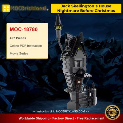 MOC-18780 Movie Jack Skellington’s House – Nightmare Before Christmas Designed By buildbetterbricks With 427 Pieces