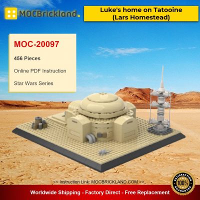 MOC-20097 Star Wars Luke's home on Tatooine (Lars Homestead) By EmpireBricks With 456 Pieces