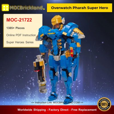 MOC-21722 Super Heroes Overwatch Pharah Super Her Designed By buildbetterbricks With 1385 Pieces
