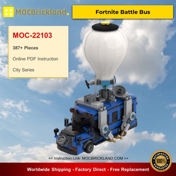 Fortnite Battle Bus MOC-22103 City By MOMAtteo79 With 387 Pieces