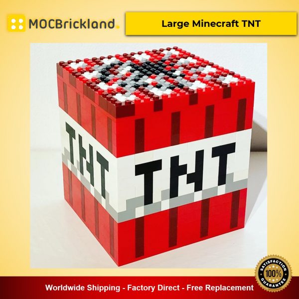 Large Minecraft TNT MOC-22161 Creator Designed By klosspalatset With 631 Pieces
