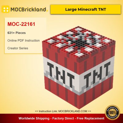 Large Minecraft TNT MOC-22161 Creator Designed By klosspalatset With 631 Pieces