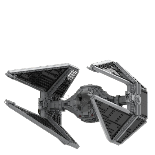 UCS TIE Interceptor Star Wars MOC-24028 by wheelsspinnin with 1612 Pieces