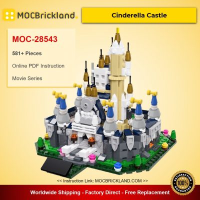 Cinderella Castle MOC-28543 Movie Designed By Brickproject With 581 Pieces