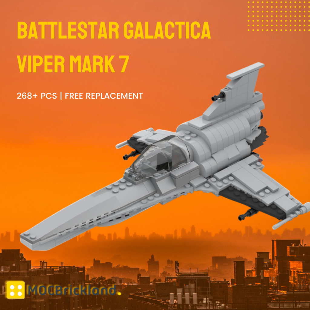 Battlestar Galactica Viper Mark 7 MOC-28656 Movie with 368 Pieces