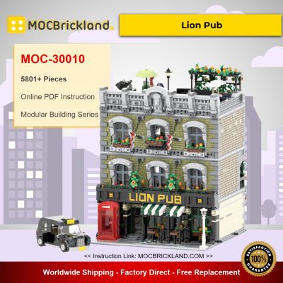 Lion Pub MOC-30010 Modular Building Designed By simon84 With 5801 Pieces