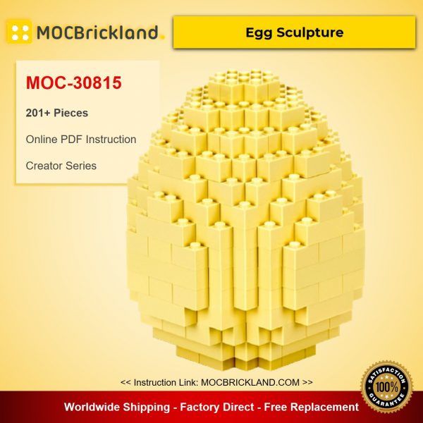 Egg Sculpture MOC-30815 Creator Designed By Runtemund With 201 Pieces