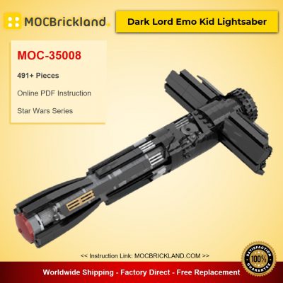 Dark Lord Emo Kid Lightsaber MOC-35008 Star Wars Designed By dmarkng With 491 Pieces