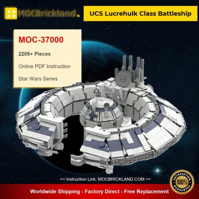 UCS Lucrehulk Class Battleship MOC-37000 Star Wars Designed By @Bas_Solo_Bricks1988 With 2205 Pieces