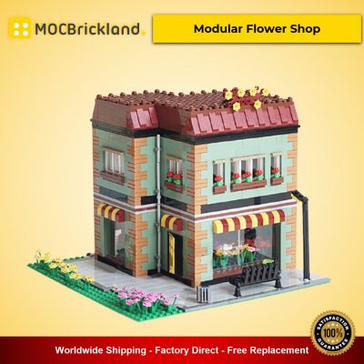 Modular Flower Shop MOC-3906 Modular Building Designed By Mestari With 1523 Pieces
