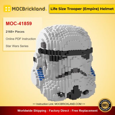 Life Size Trooper (Empire) Helmet MOC-41859 Star Wars Designed By tyholmes12 With 2165 Pieces
