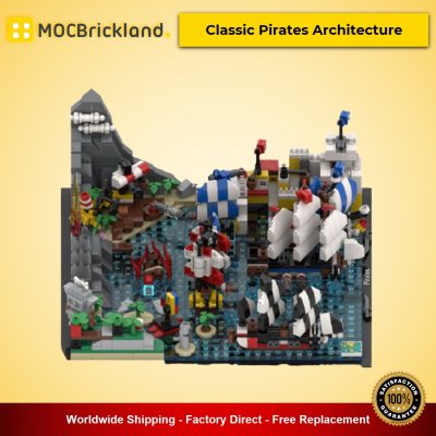 MOC-42495 Modular Buildings Classic Pirates Architecture Designed By MOMAtteo79 With 1229 Pieces