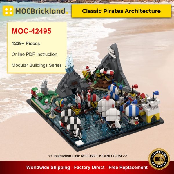 MOC-42495 Modular Buildings Classic Pirates Architecture Designed By MOMAtteo79 With 1229 Pieces