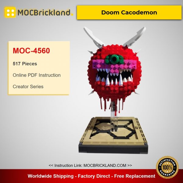 MOC-4560 Creator Doom Cacodemon Designed By ThatSnillet With 517 Pieces