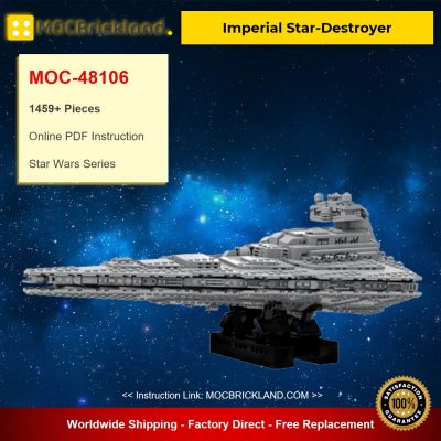 Imperial Star-Destroyer MOC-48106 Star Wars Designed By Red5-LeaderWith 1459 Pieces