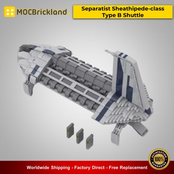 MOC-48229 Separatist Sheathipede-class Type B Shuttle Star Wars Designed By starwarsfan66 With 2673 Pieces
