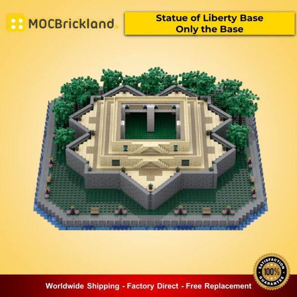 MOC-49317 Modular Buildings Statue of Liberty Base – Only the Base Designed By adambetts With 2677 Pieces