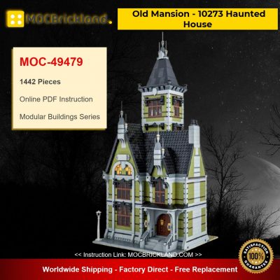 MOC-49479 Modular Buildings Old Mansion – 10273 Haunted House Designed By Das_Felixle With 1442 Pieces