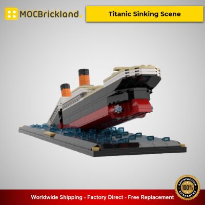 MOC-51466 Movie Titanic Sinking Scene Designed By YCBricks With 775 Pieces