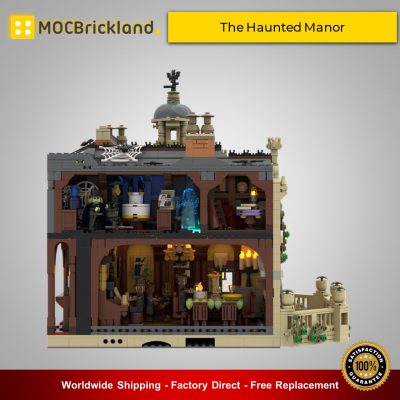 The Haunted Manor MOC 54244 Modular Building Designed By ZeRadman With 3966 Pieces