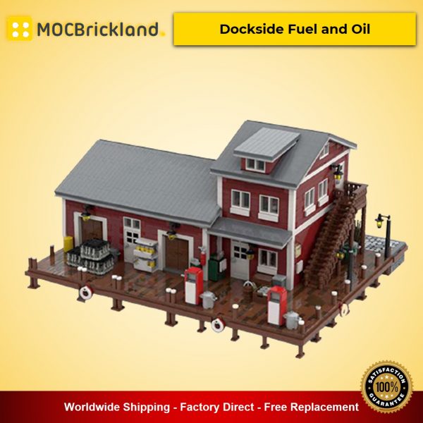Dockside Fuel and Oil MOC-54693 Modular Buildings Designed By jepaz With 5626 Pieces