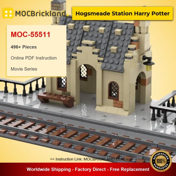 Hogsmeade Station Harry Potter MOC-55511 Movie Designed By 55511 With 496 Pieces