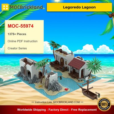 Legoredo Lagoon MOC-55974 Creator Designed By This_One_Brick With 1375 Pieces