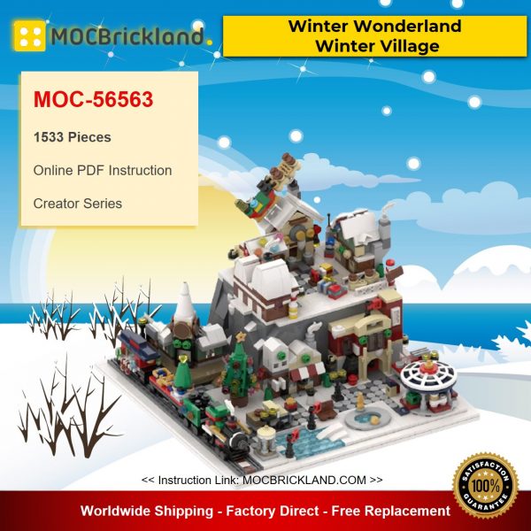 MOC-35607 Creator Winter Wonderland – Winter Village By MOMAtteo79 With 1533 Pieces