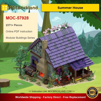 Summer House MOC-57928 Modular Buildings Designed By povladimir With 2371 Pieces