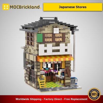 Japanese Stores MOC-58773 Modular Buildings Designed By povladimir With 2028 Pieces