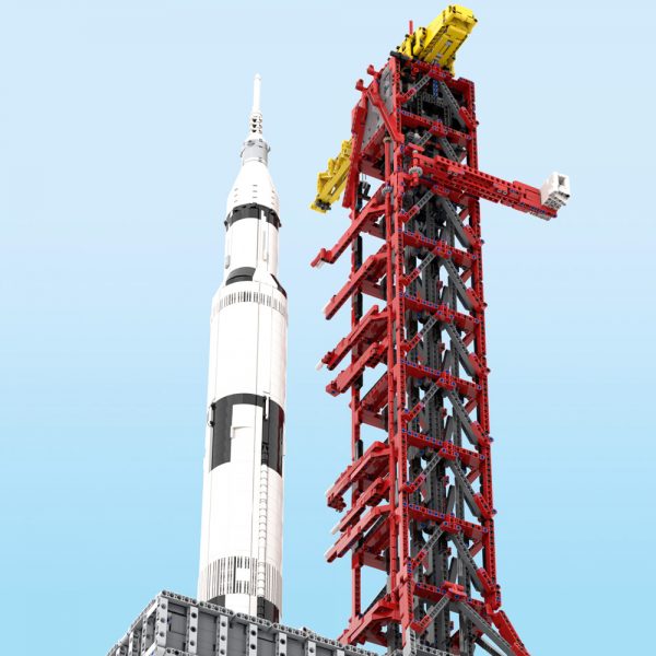Launch Tower Mk I for Saturn V (21309/92176) with Crawler TECHNICIAN MOC-60088 by Janotechnic WITH 7706 PIECES
