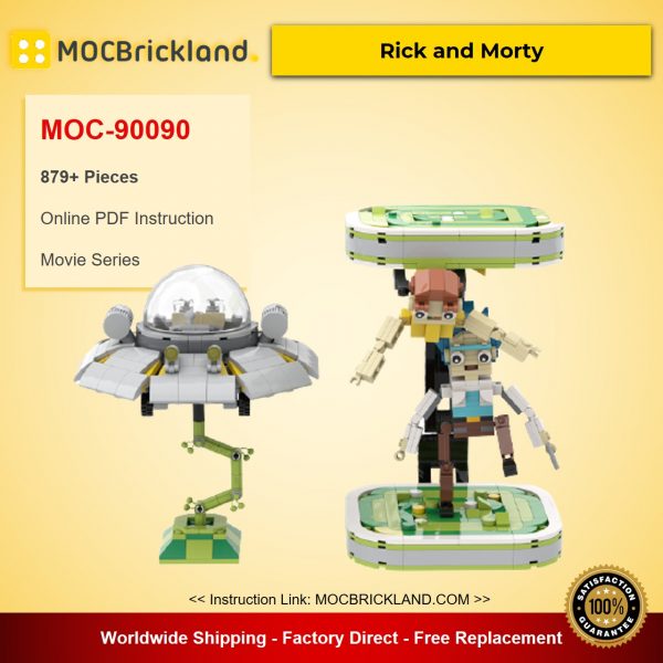 Rick and Morty MOC-90090 Movie With 879 Pieces