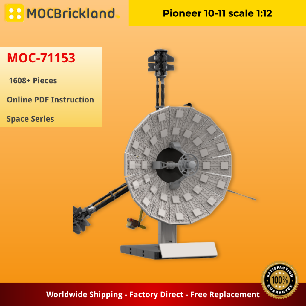 Pioneer 10-11 scale 1:12 MOC-71153 Space Designed By MOC DESIGN With 1608 Pieces 