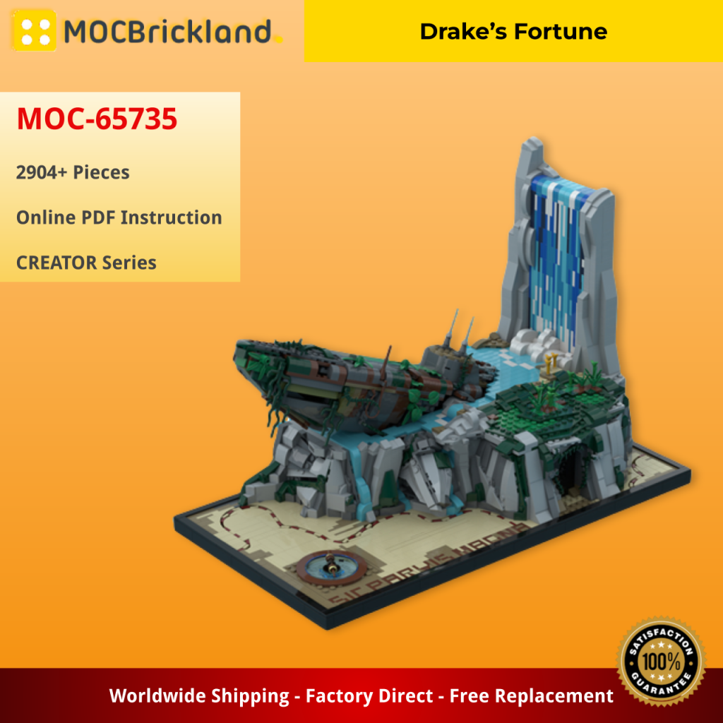 Drake's Fortune MOC-65735 Creator Designed By Uncharted Fabrications With 2904 Pieces 
