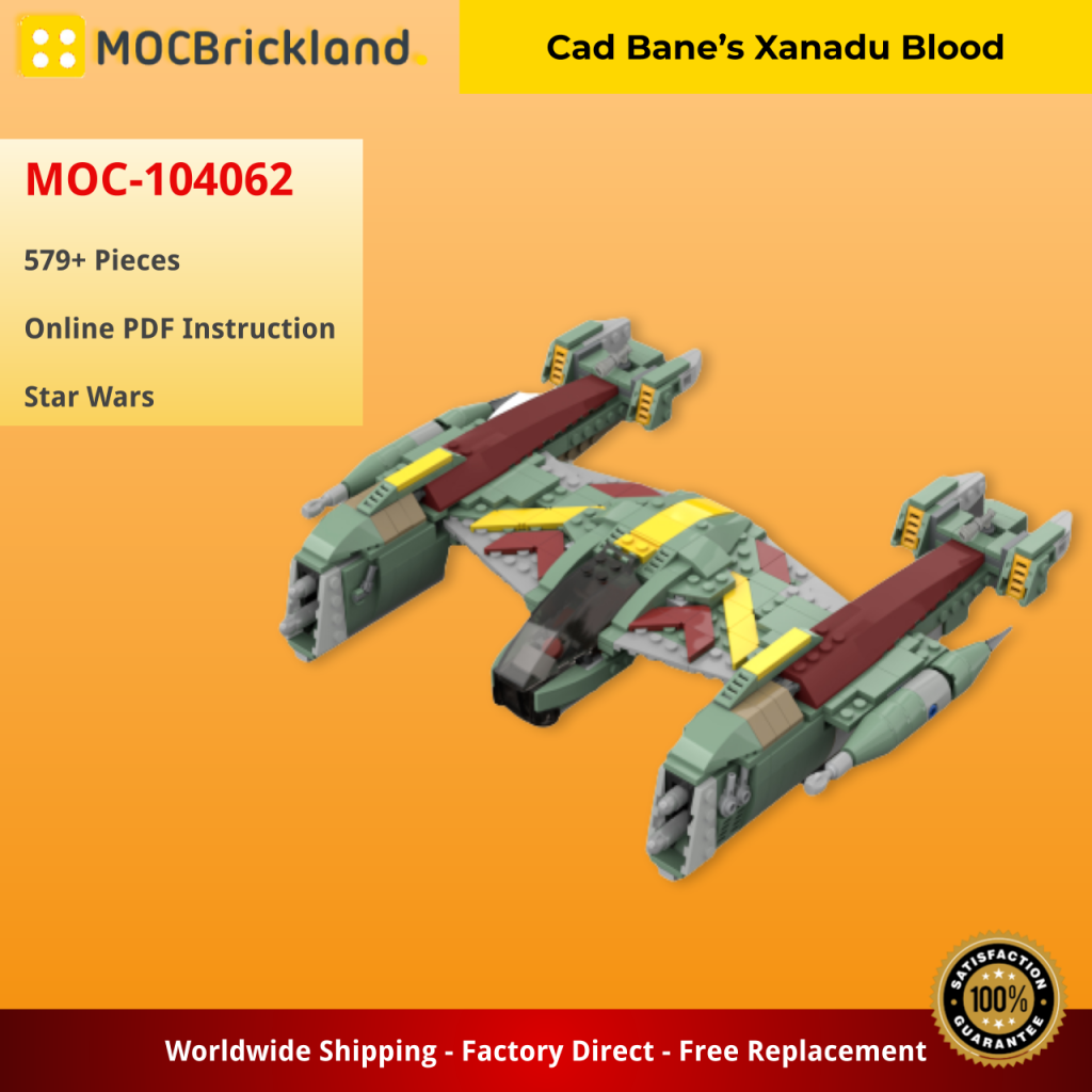 Cad Bane's Xanadu Blood MOC-104062 Star Wars Designed By Chricki With 579 Pieces 