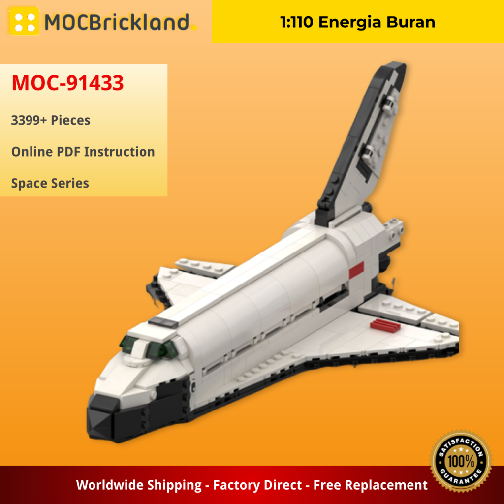1:110 Energia Buran MOC-91433 Space Designed By Sky Saac With 3399 Pieces 