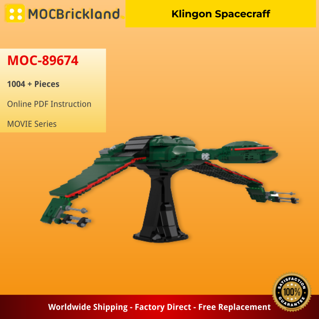 The Klingon Spacecraft MOC-89674 Movie With 1004 pieces