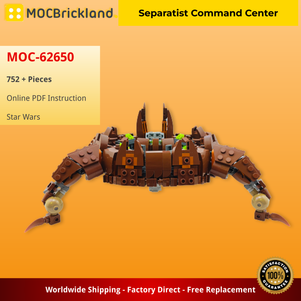 The Separatist Command Center MOC-62650 Star Wars Designed By Leumas brick With 752 Pieces