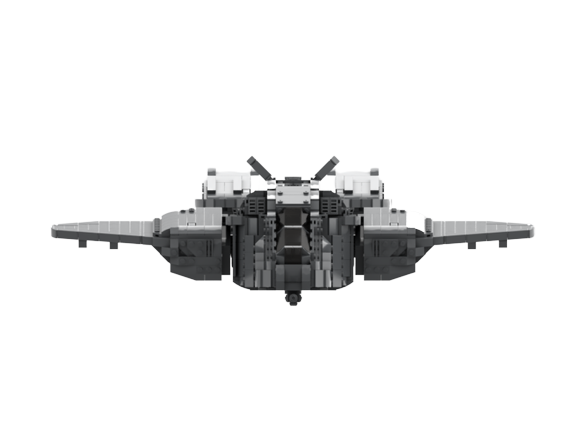 Halo Pelican D77 V.2 Dark Grey MOC-112196 Creator with 2158 pieces