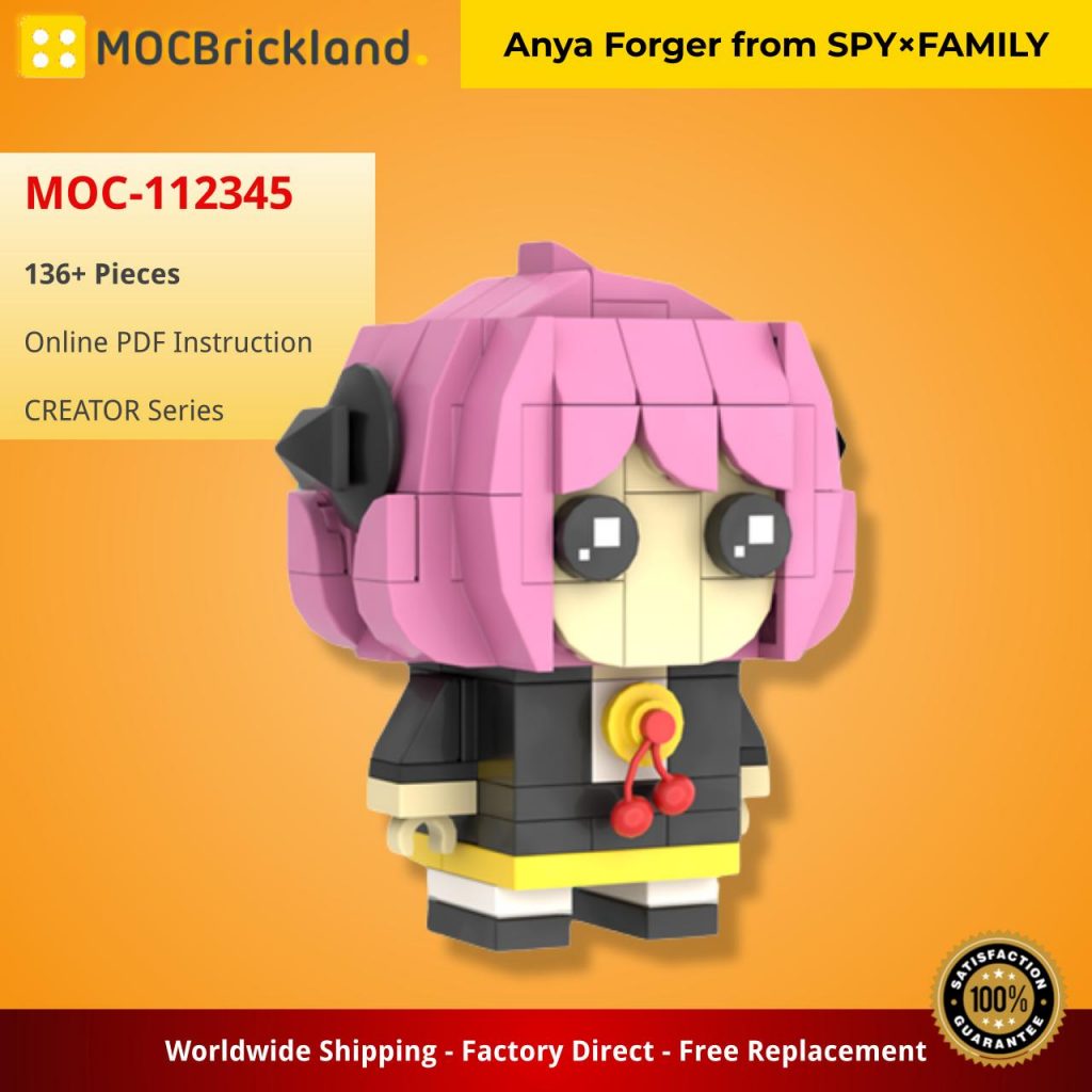 Anya Forger from SPY×FAMILY MOC-112345 Creator with 136 Pieces