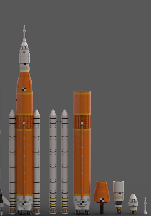 NASA Space Launch System Artemis SLS Block 1 (1:110 Saturn V scale) MOC-28893 Space with 2392 pieces