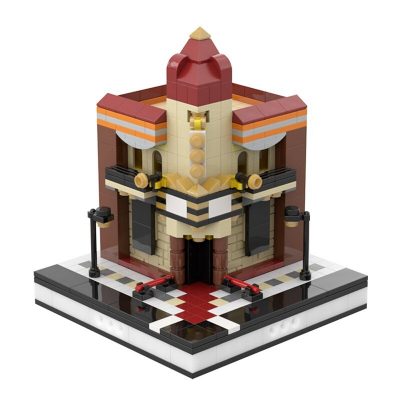 Mini Old Cinema for a Modular City Modular Building MOC-31854 with 428 pieces