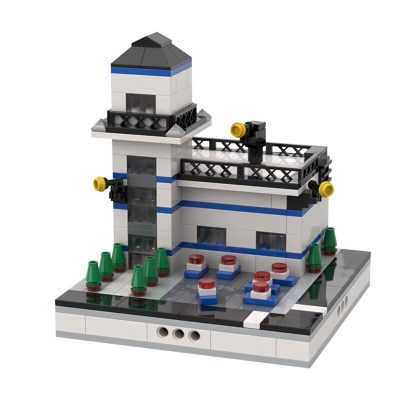 Police Station for a Modular City Modular Building MOC-32986 with 318 pieces