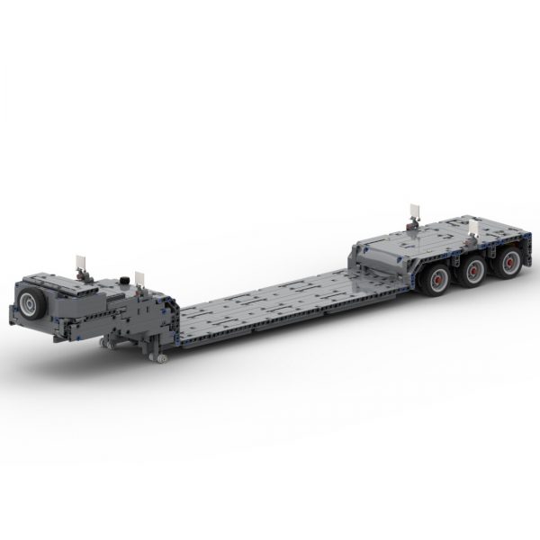 Low Loader with Steering Axles for 42078 Mack Anthem Technician MOC-35223 with 1017 pieces