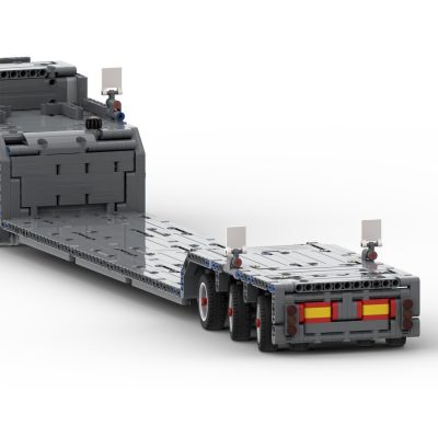 Low Loader with Steering Axles for 42078 Mack Anthem Technician MOC-35223 with 1017 pieces